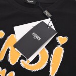 Tee Fendi Roma Font Black Ss2022