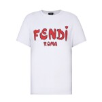 Tee Fendi Roma Font White Ss2022