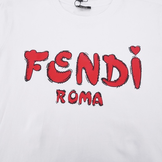 Tee Fendi Roma Font White Ss2022