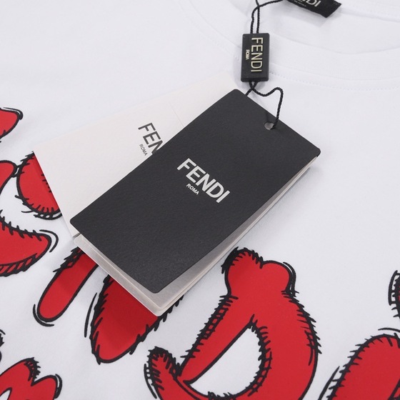 Tee Fendi Roma Font White Ss2022