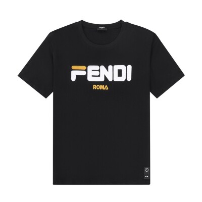 Tee Fendi Roma Yellow Black Ss2022