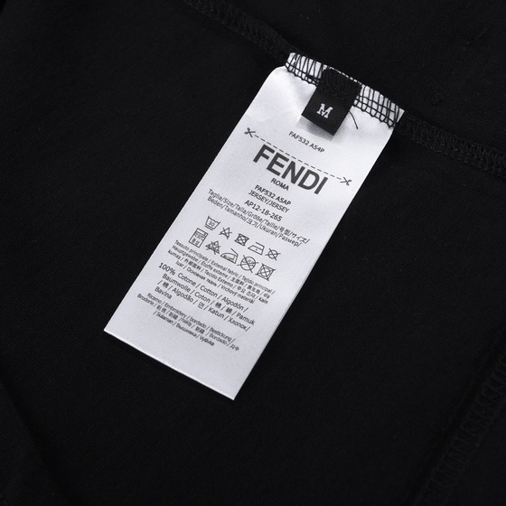 Tee Fendi Roma Yellow Black Ss2022