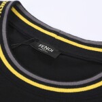 Tee Fendi Strap Neck Black Ss2022