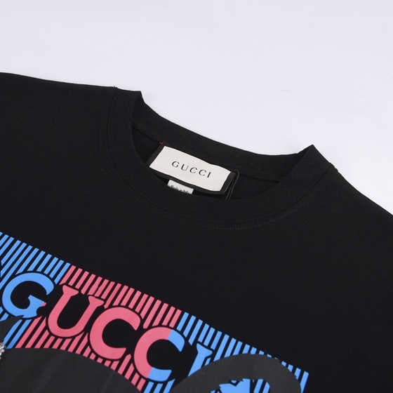 Tee Gucci Box Logo Black Cat Black Ss2022