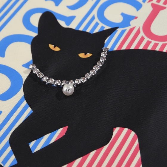 Tee Gucci Box Logo Black Cat White Ss2022