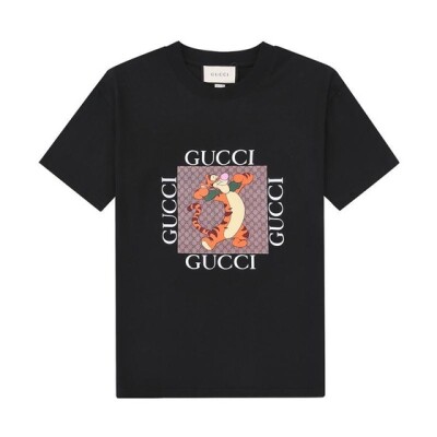 Tee Gucci Box Logo Tiger Black Ss2022