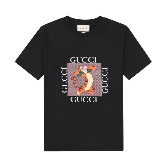 Tee Gucci Box Logo Tiger Black Ss2022