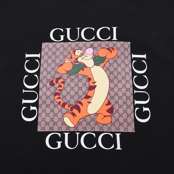 Tee Gucci Box Logo Tiger Black Ss2022