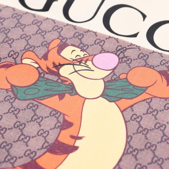 Tee Gucci Box Logo Tiger White Ss2022