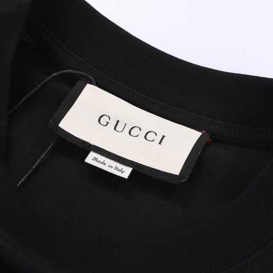Tee Gucci Fake Logo Tiger Black Ss2022