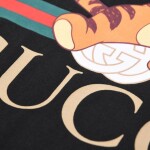 Tee Gucci Fake Logo Tiger Black Ss2022