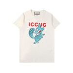 Tee Gucci Iccug Green Squart White Ss2022