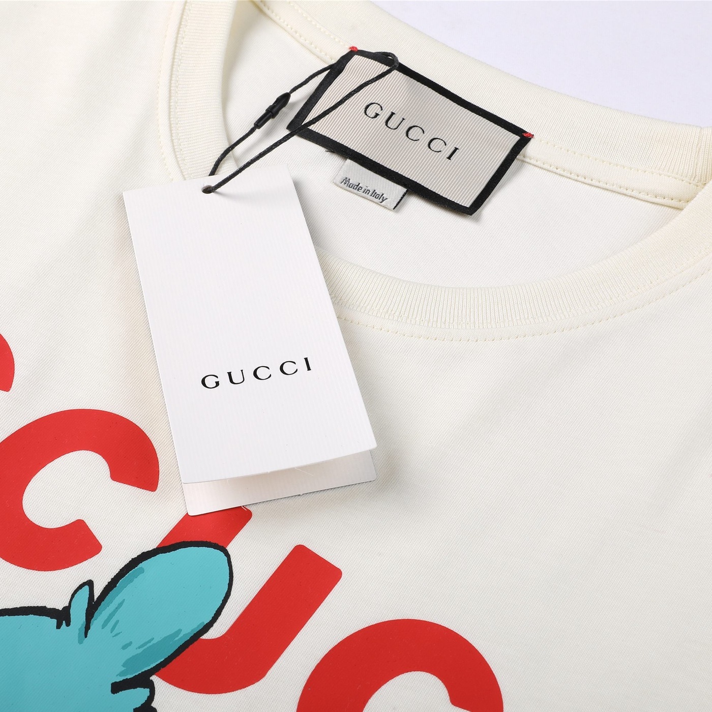 Tee Gucci Iccug Green Squart White Ss2022
