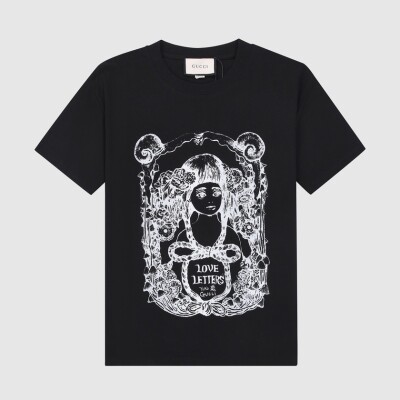 Tee Gucci Little Girl Black Ss2022