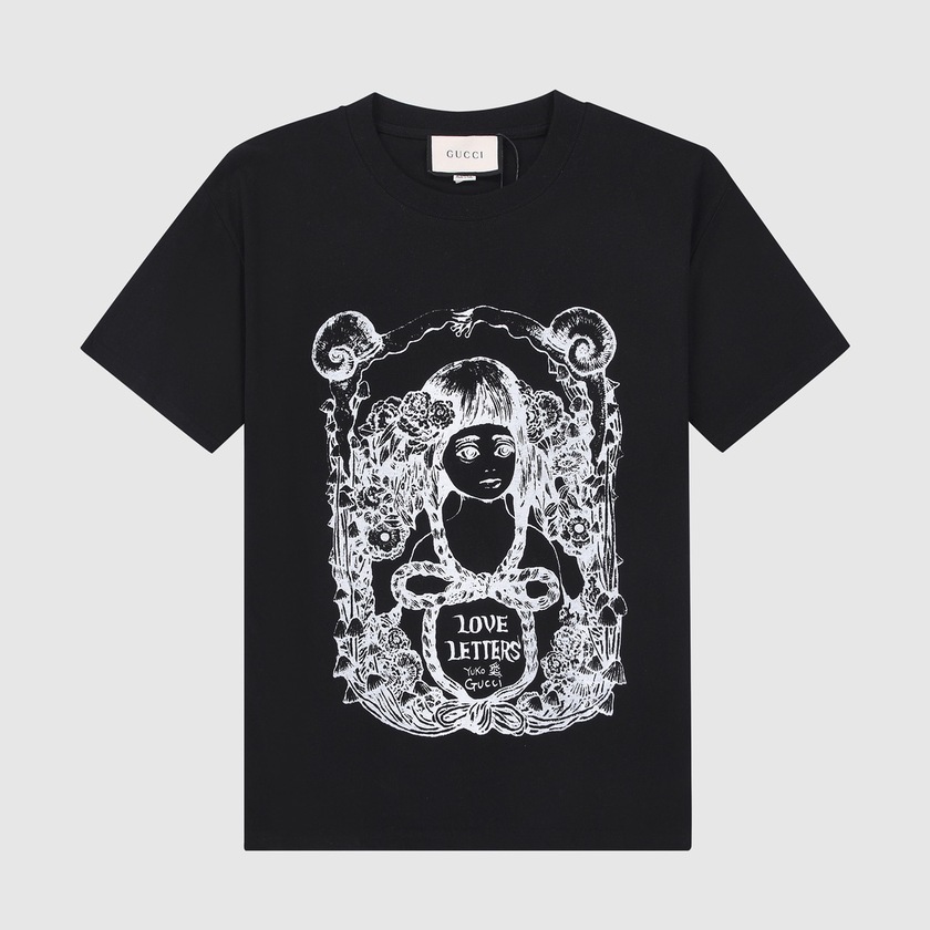 Tee Gucci Little Girl Black Ss2022