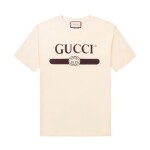 Tee Gucci Logo Beige Ss2022