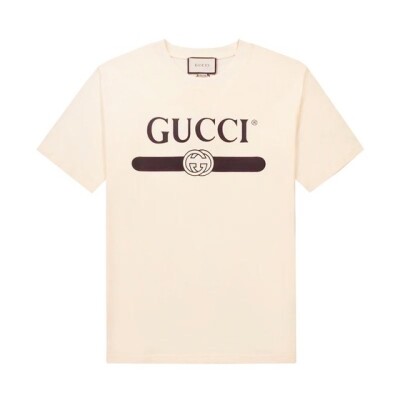 Tee Gucci Logo Beige Ss2022