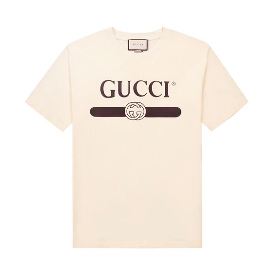 Tee Gucci Logo Beige Ss2022