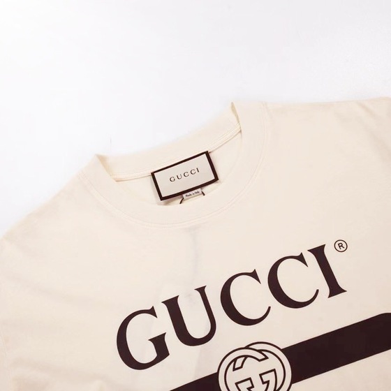 Tee Gucci Logo Beige Ss2022