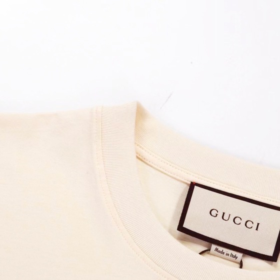 Tee Gucci Logo Beige Ss2022