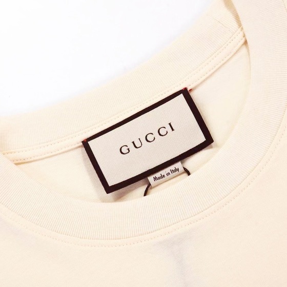 Tee Gucci Logo Beige Ss2022