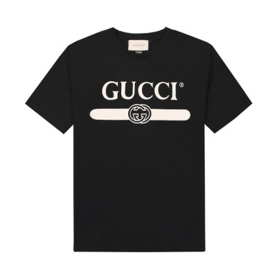 Tee Gucci Logo Black Ss2022