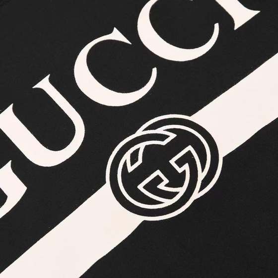 Tee Gucci Logo Black Ss2022