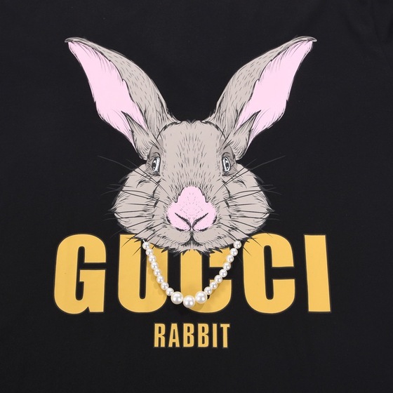 Tee Gucci Rabbit Black Ss2022