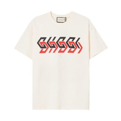 Tee Gucci Zic Red White Ss2022