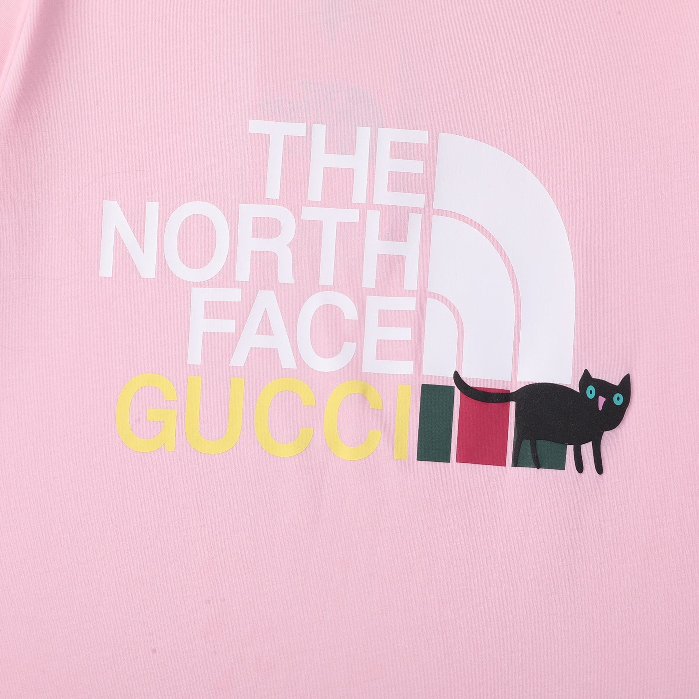 Tee Guccixtnf Black Cat Pink Ss2022