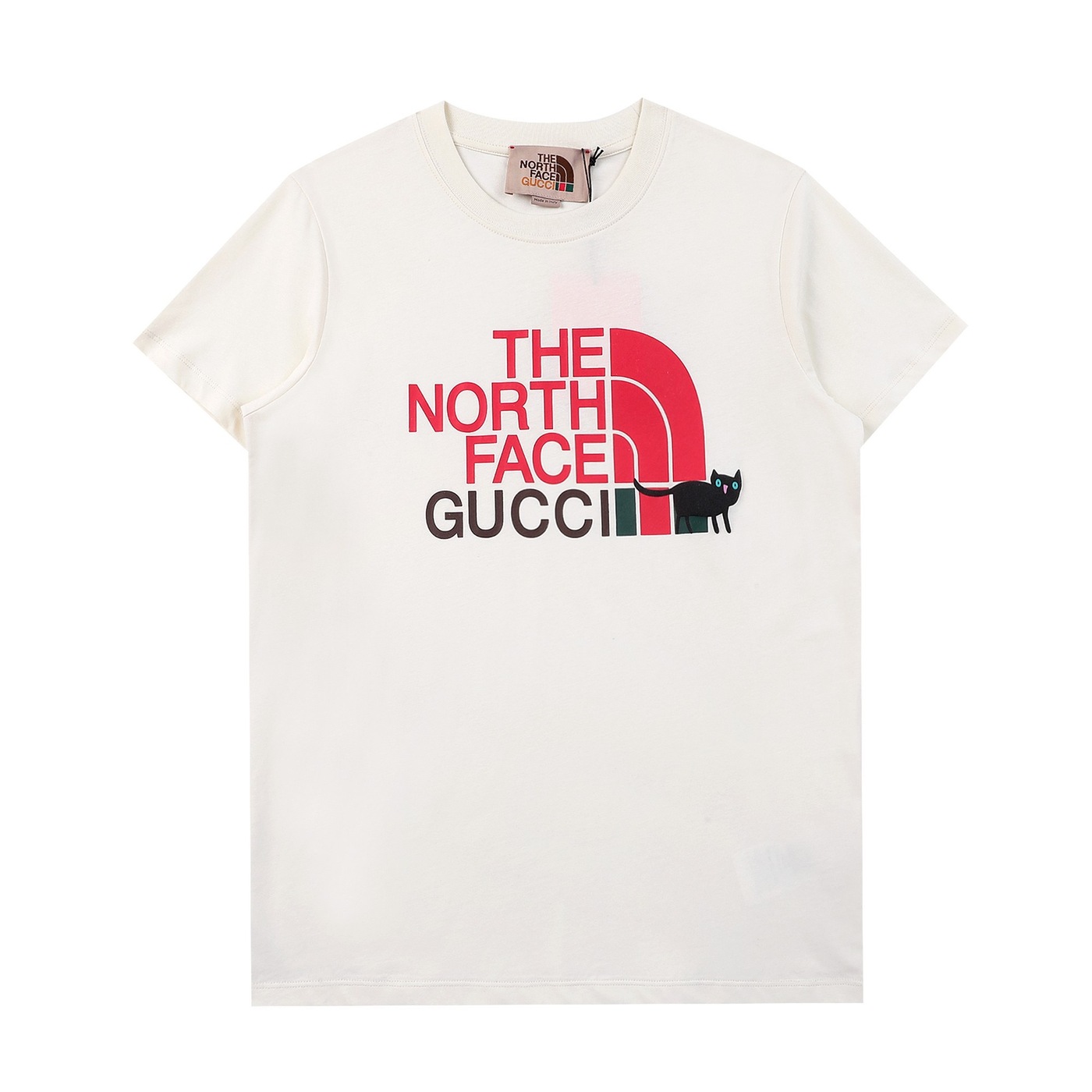 Tee Guccixtnf Black Cat White Ss2022