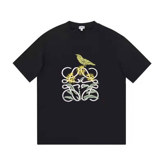 Tee Loewe Bird Black Ss2022