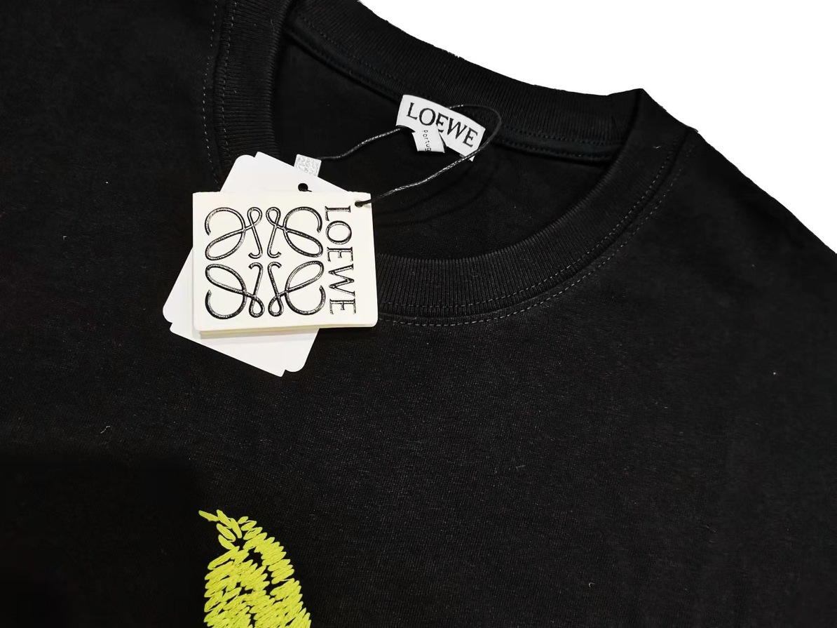 Tee Loewe Bird Black Ss2022