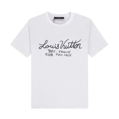 Tee Lv Letter White Ss2022