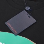 Tee Lv Oval Black Ss2022