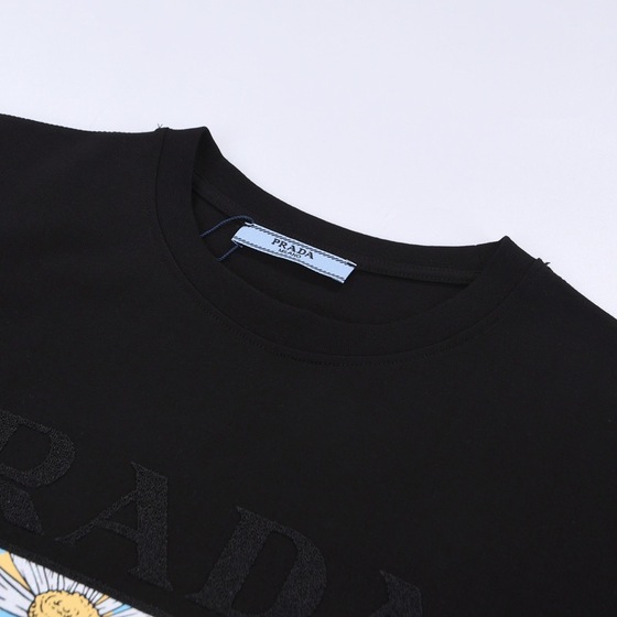 Tee Prada Flower Black Ss2022
