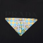 Tee Prada Flower Black Ss2022