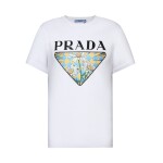 Tee Prada Flower White Ss2022