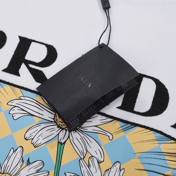 Tee Prada Flower White Ss2022