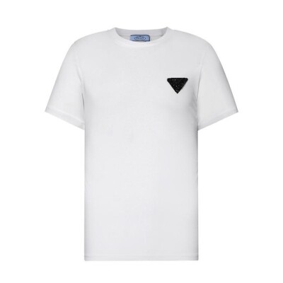 Tee Prada Kystal Logo White Ss2022