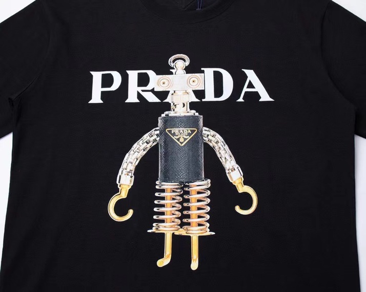 Tee Prada Robot Black Ss2022