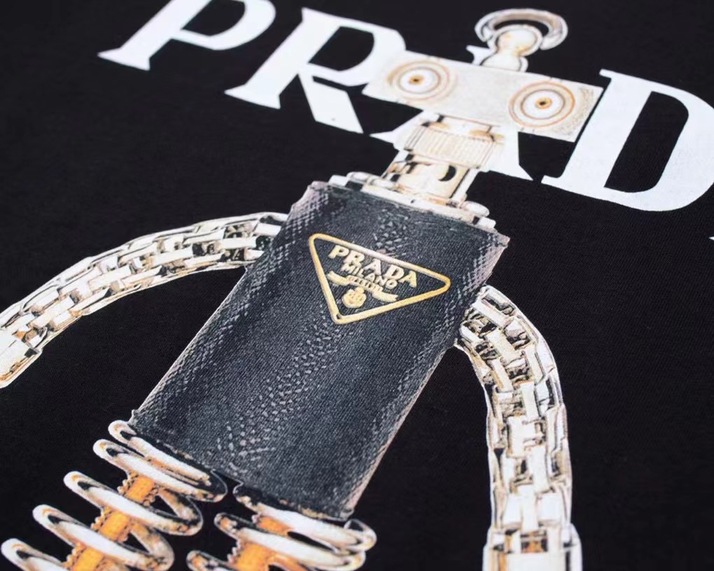 Tee Prada Robot Black Ss2022
