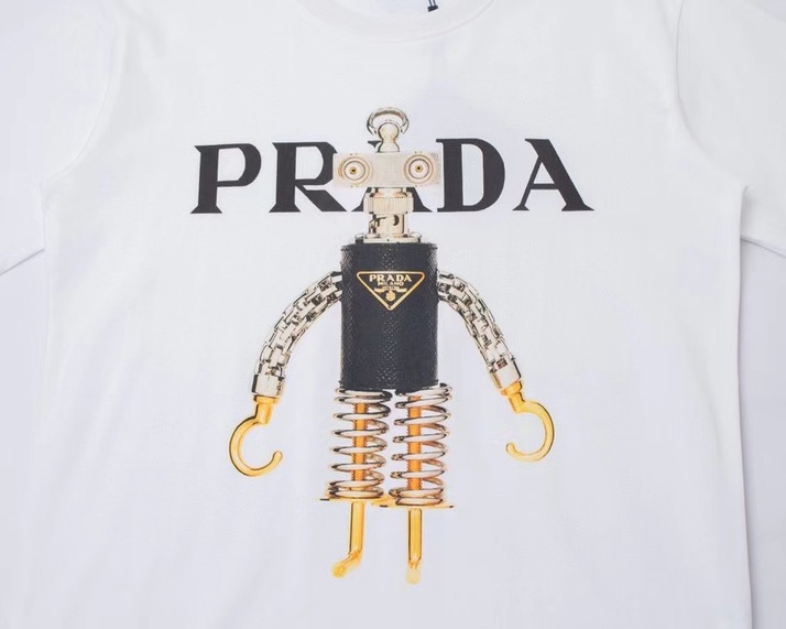 Tee Prada Robot White Ss2022