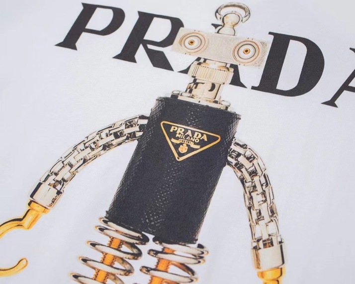 Tee Prada Robot White Ss2022