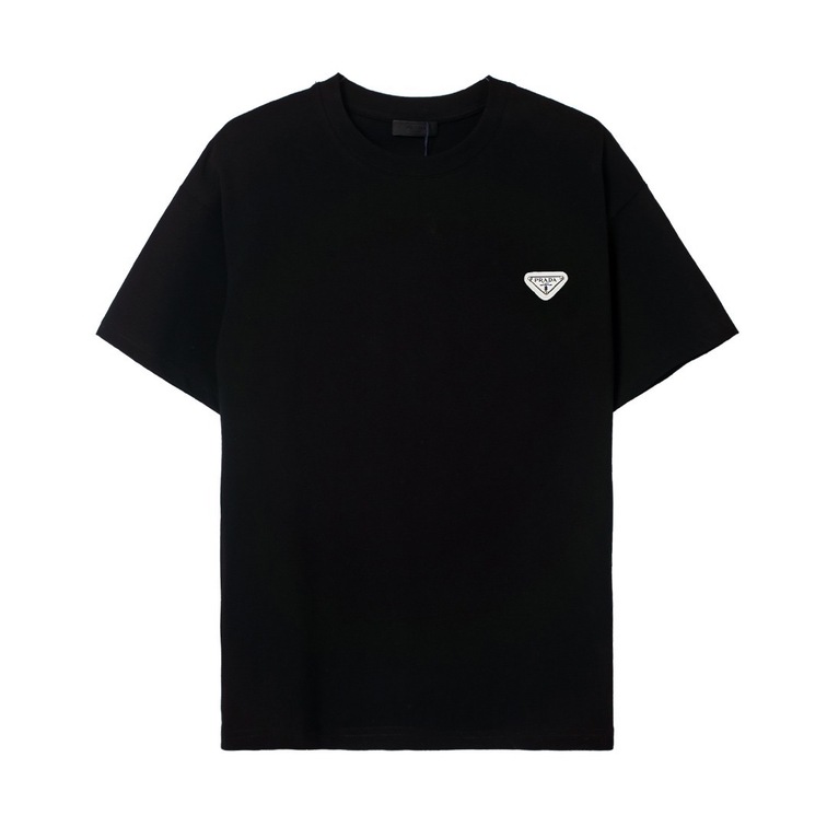 Tee Prada Small Logo Black Ss2022