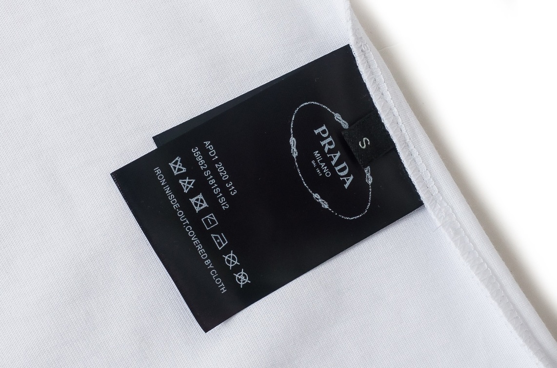 Tee Prada Small Logo White Ss2022