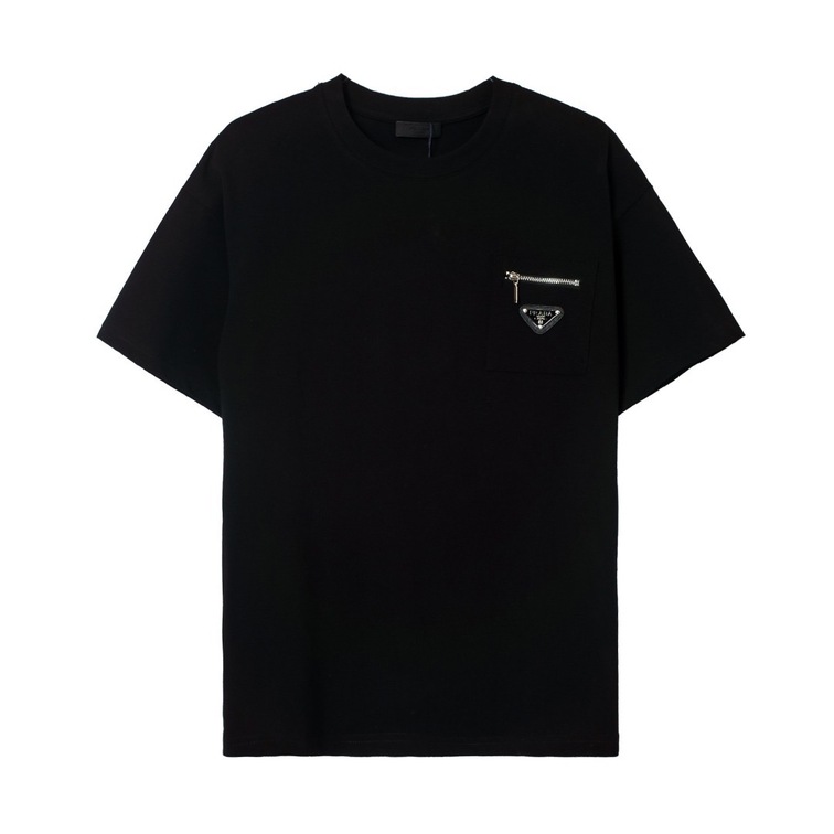 Tee Prada Zip Black Ss2022