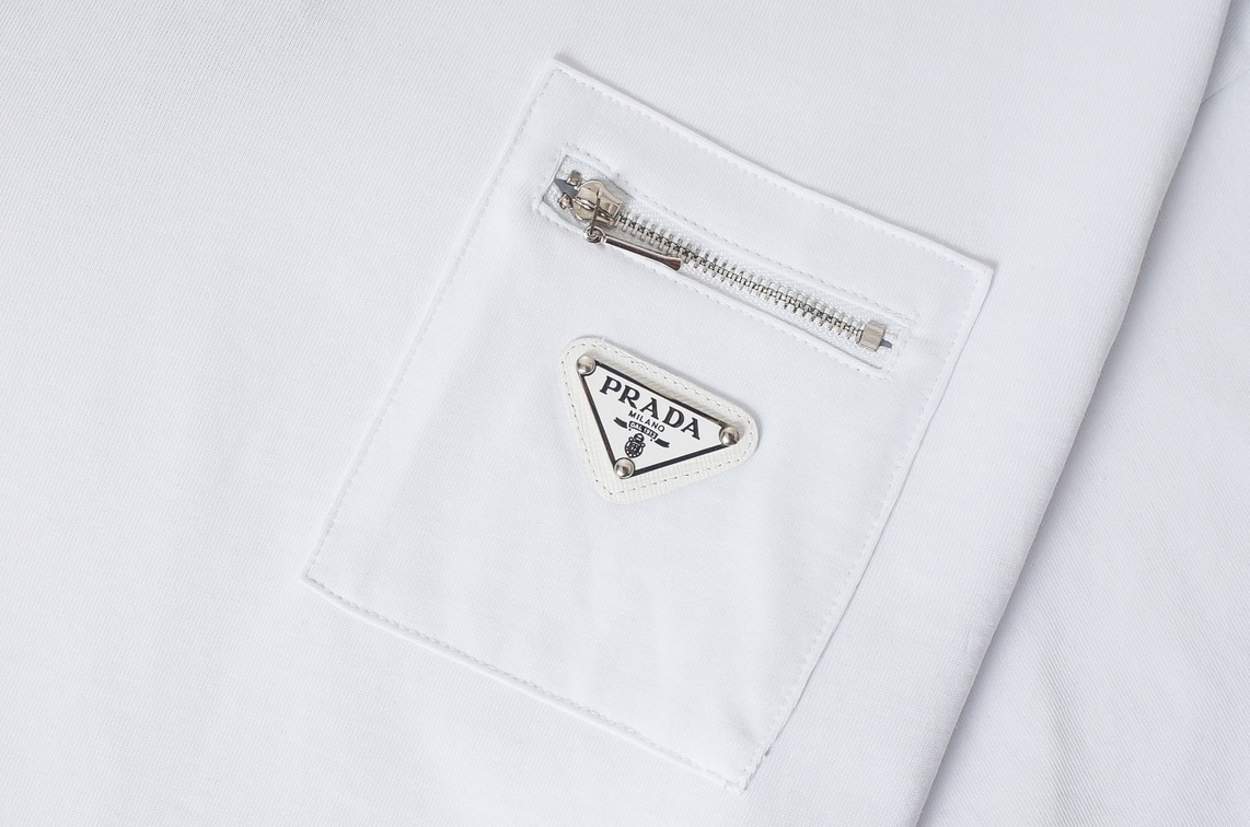 Tee Prada Zip White Ss2021