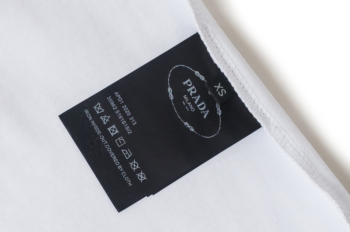 Tee Prada Zip White Ss2021
