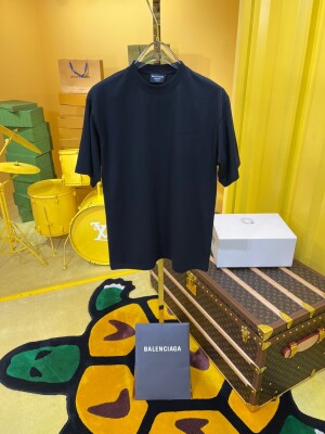Tee Balenciaga Basic Logo Black Ss2022